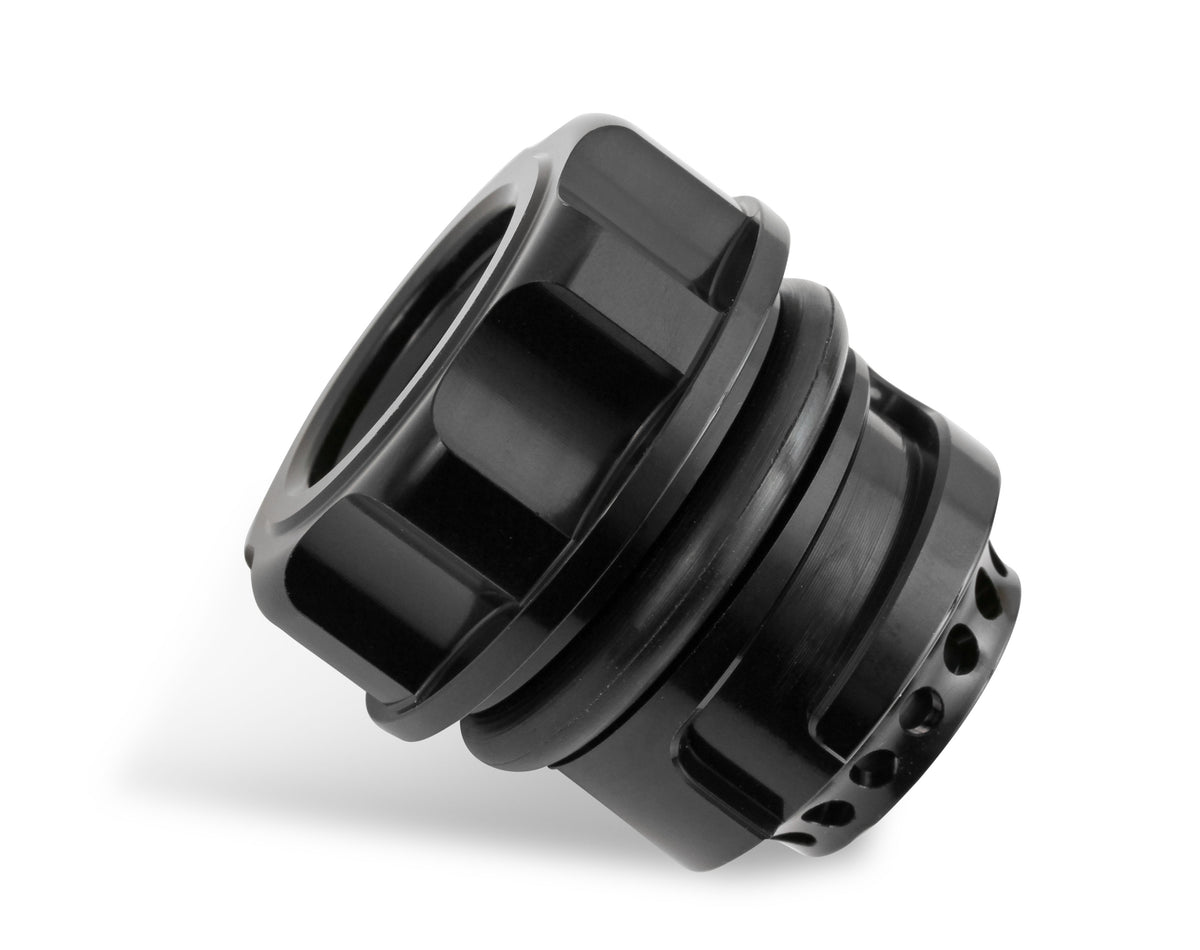 Oil Fill Cap w/ Baffle & -10 ORB Port - Fits Factory Valve Covers - GM LS Series, GM Gen-V LT, and 2011-2017 Ford Coyote Engines (Gen 1 and Gen 2).