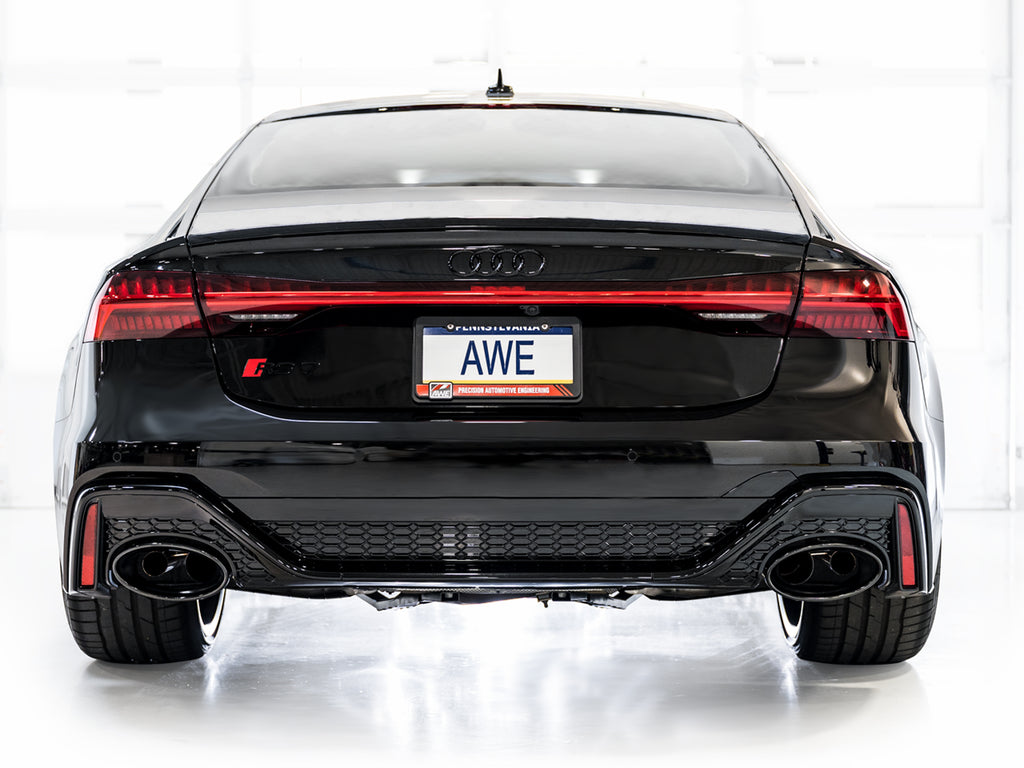 AWE SwitchPath™ Exhaust for C8 Audi RS 6/RS 7 - Diamond Black RS-style Tips