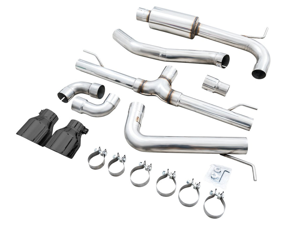 AWE Track Edition Exhaust for VW MK8 GTI - Diamond Black Tips