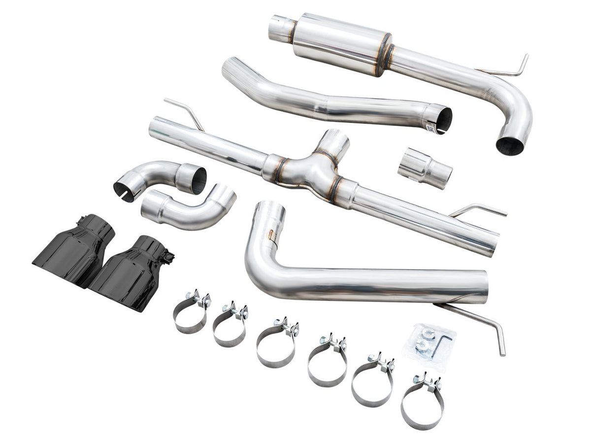 AWE Track Edition Exhaust for VW MK8 GTI - Diamond Black Tips