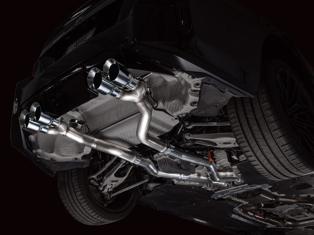 AWE Track Edition Exhaust for BMW G87 M2 - 4.5" Chrome Silver Tips