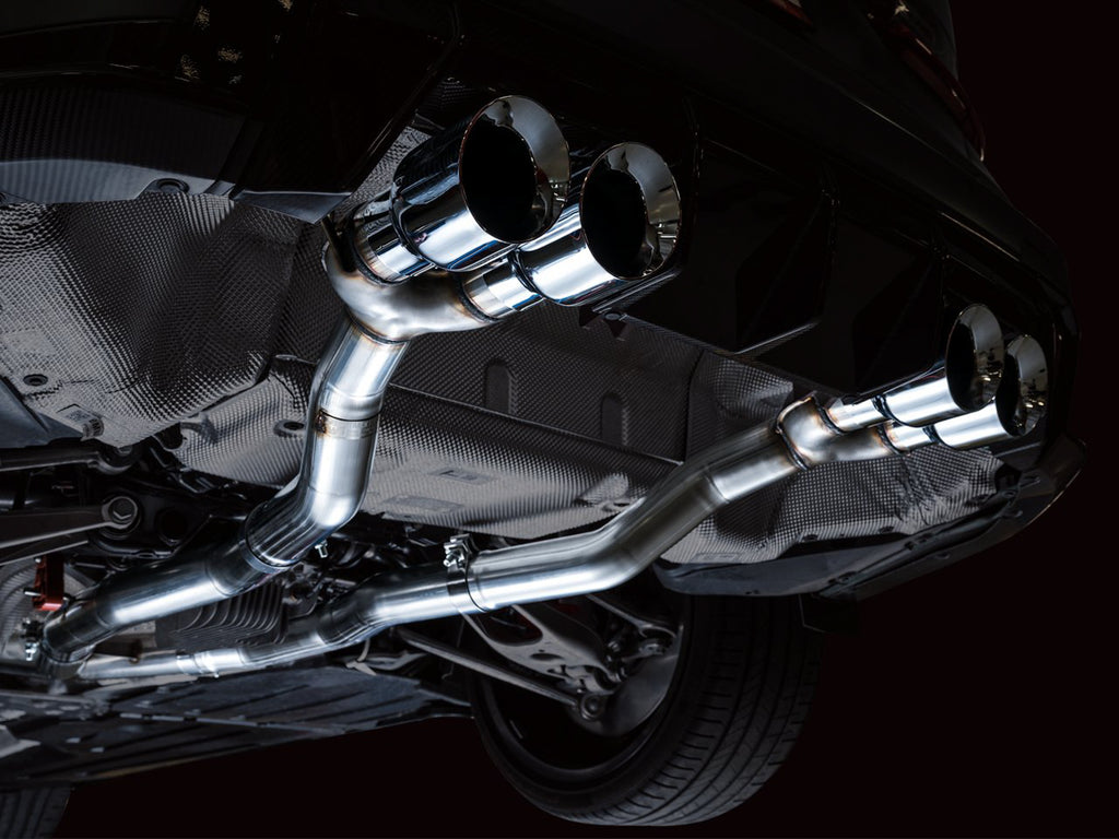 AWE Track Edition Catback Exhaust for BMW G8X M3/M4 - 4.5" Chrome Silver Tips