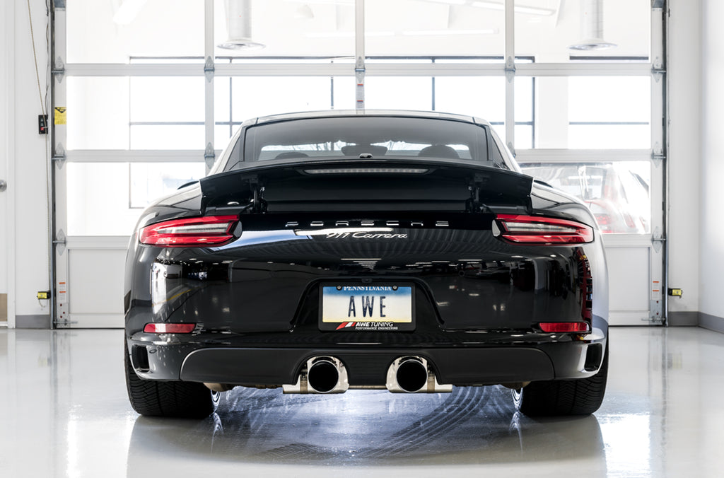 AWE SwitchPath™ Exhaust for 991.2 Carrera / S / GTS with PSE - Chrome Silver Tips