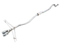 AWE Track Edition Exhaust for 10th Gen Civic Si Coupe / Sedan (includes Front Pipe) - Dual Chrome Silver Tips