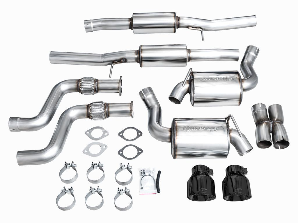 AWE Touring Edition Exhaust for Nissan Z - 5” Diamond Black Tips