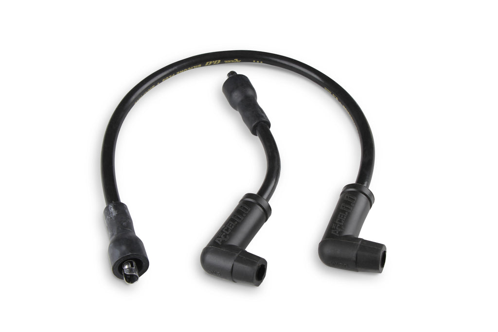 Custom Race Wire - Select Sportster, Softail and Dyna Models - 8.8mm - Stainless Steel Core - Black - XLCH_x000D_ Points applications only.