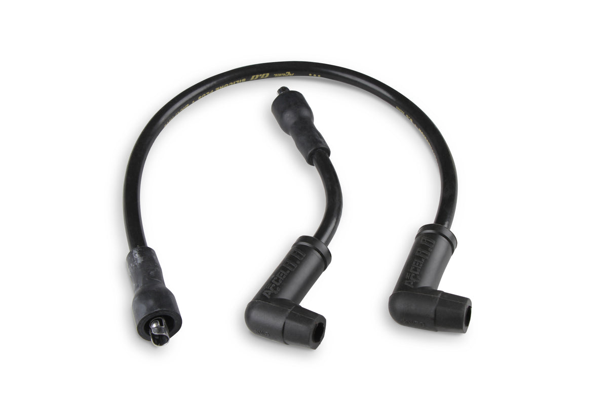 Custom Race Wire - Select Sportster, Softail and Dyna Models - 8.8mm - Stainless Steel Core - Black - XLCH_x000D_ Points applications only.