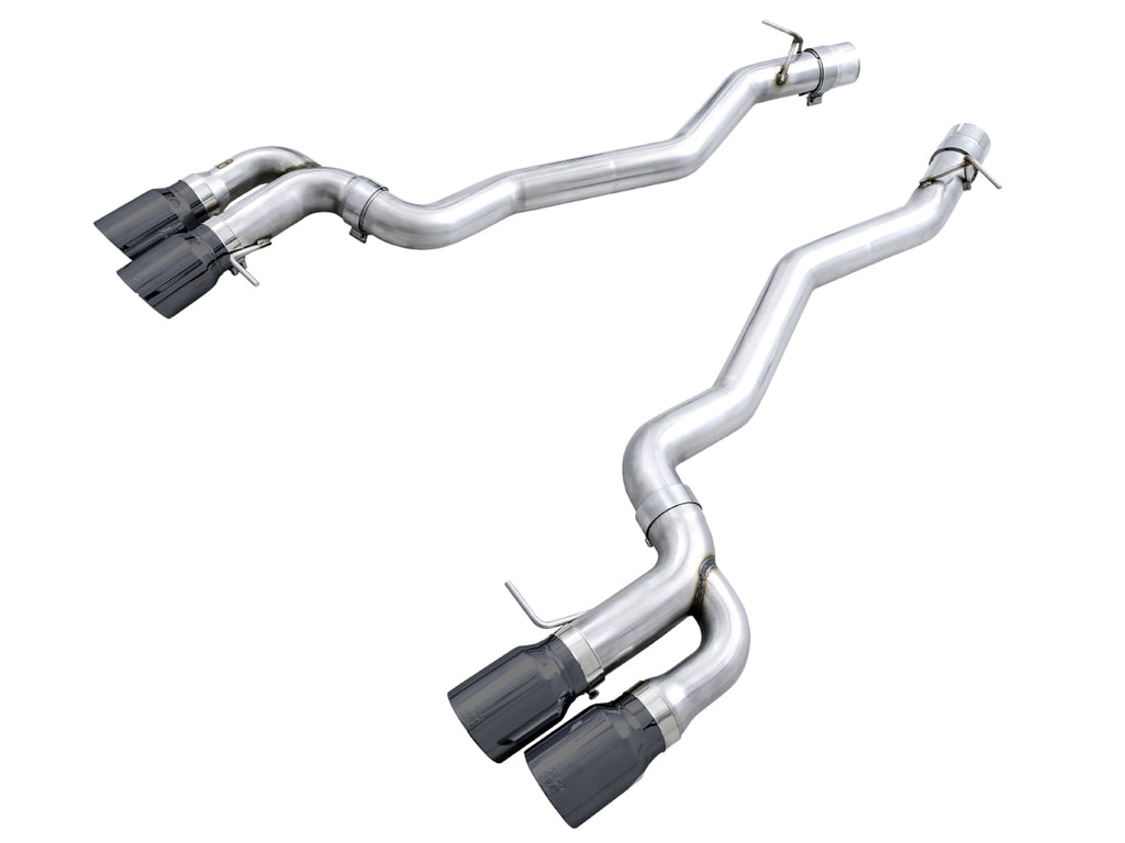 AWE Track Edition Axleback Exhaust for BMW F90 M5 - 4" Diamond Black Tips