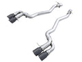 AWE Track Edition Axleback Exhaust for BMW F90 M5 - 4" Diamond Black Tips
