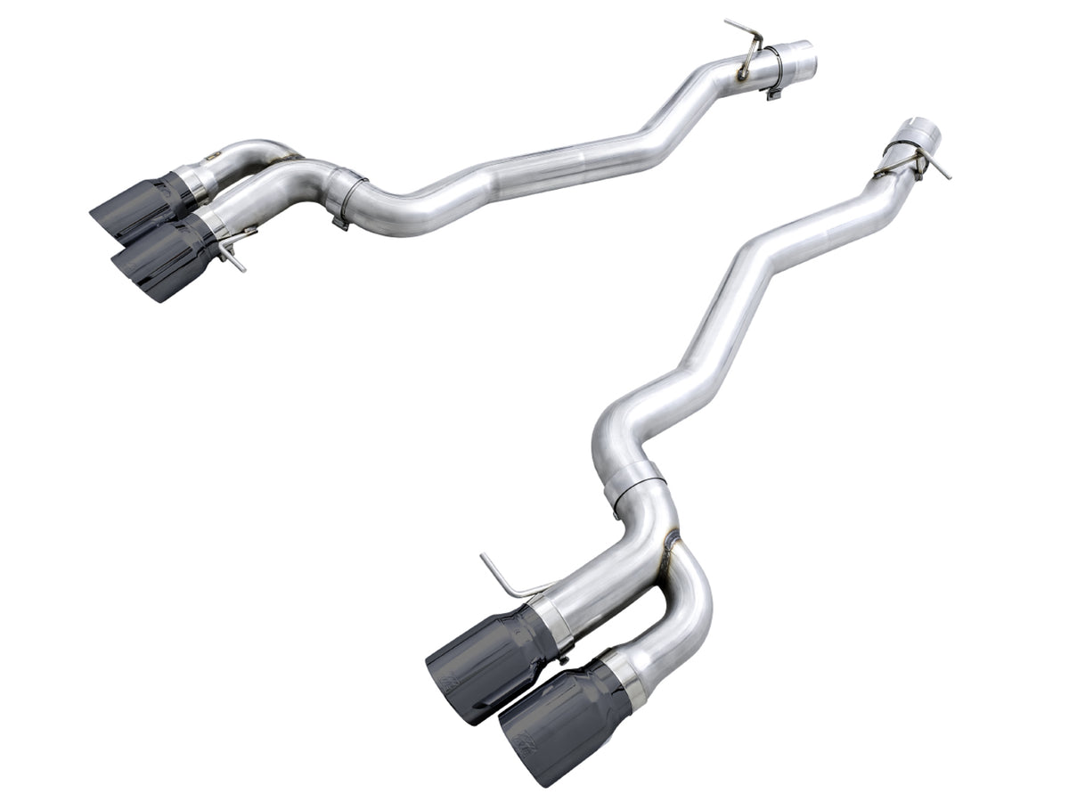 AWE Track Edition Axleback Exhaust for BMW F90 M5 - 4" Diamond Black Tips