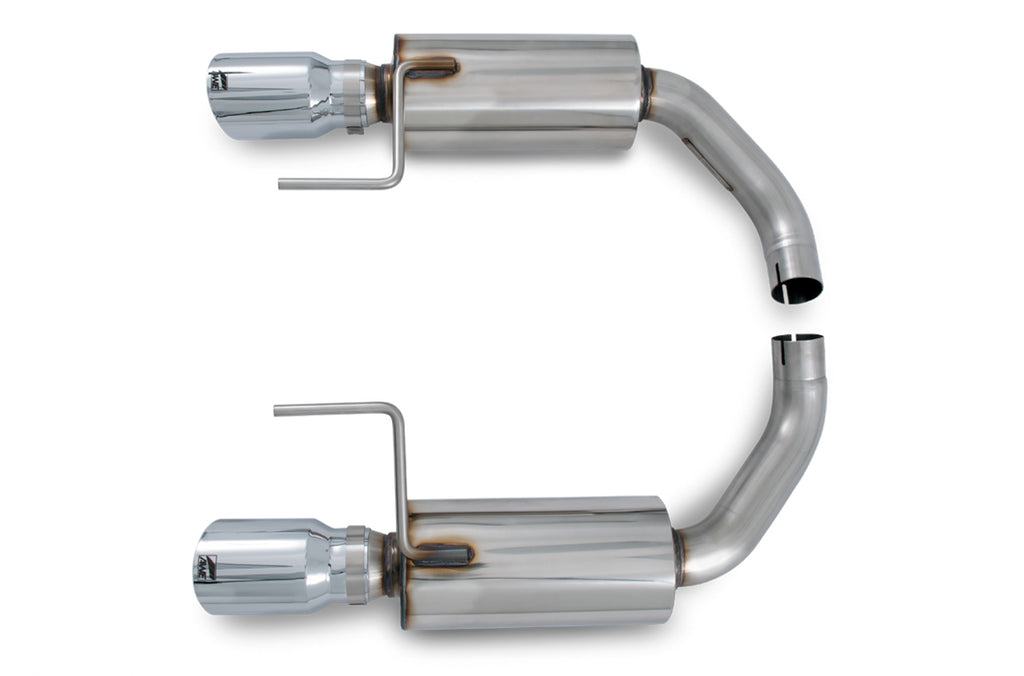 AWE Touring Edition Axleback Exhaust for S550 Mustang EcoBoost - Chrome Silver Tips