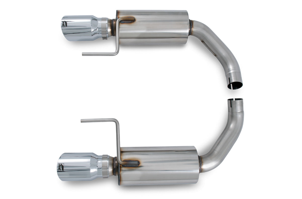 AWE Touring Edition Axleback Exhaust for S550 Mustang EcoBoost - Chrome Silver Tips