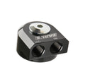 Earls Remote Oil Filter Adapter - 90 Degree Ports, Billet Aluminum w/ Hardware, Fits Oil Filters w/ 3/4"-16 threads & w/ 2-3/4" Diameter Gasket , Use w/ -10 AN O-Ring Port Adapters.