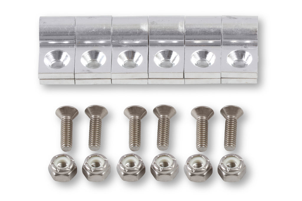 Line Clamp, 3/16", Package Of 6, Polished