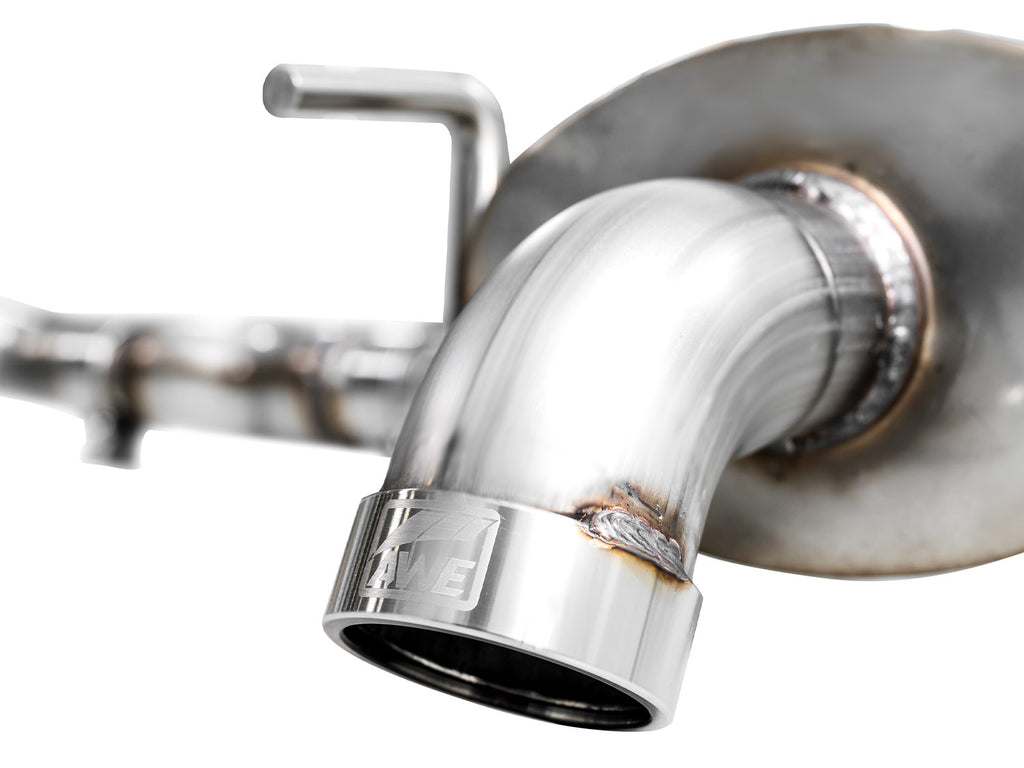 AWE 0FG Exhaust for Subaru Outback 2.4T - Dual BashGuards