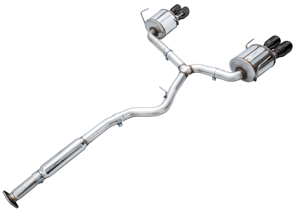 AWE Touring Edition Catback Exhaust for VB Subaru WRX - 4" Diamond Black Tips