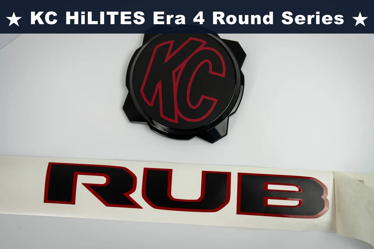 KC HiLITES Era 4 ROUND Series Light Cover Overlays - Universal