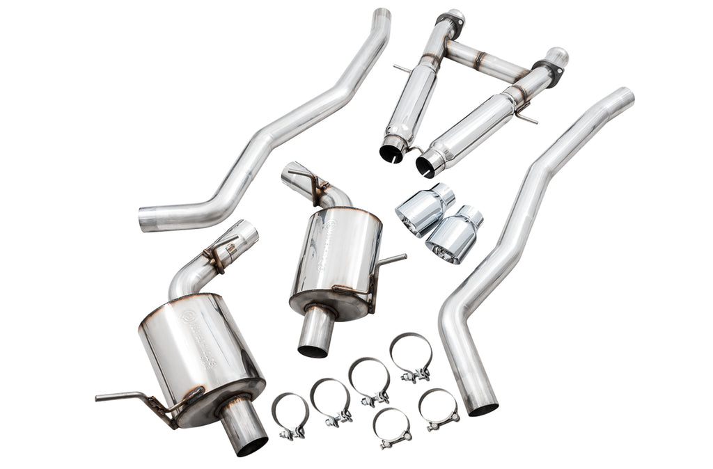 AWE Touring Edition Exhaust for Jeep Grand Cherokee SRT - Chrome Silver Tips