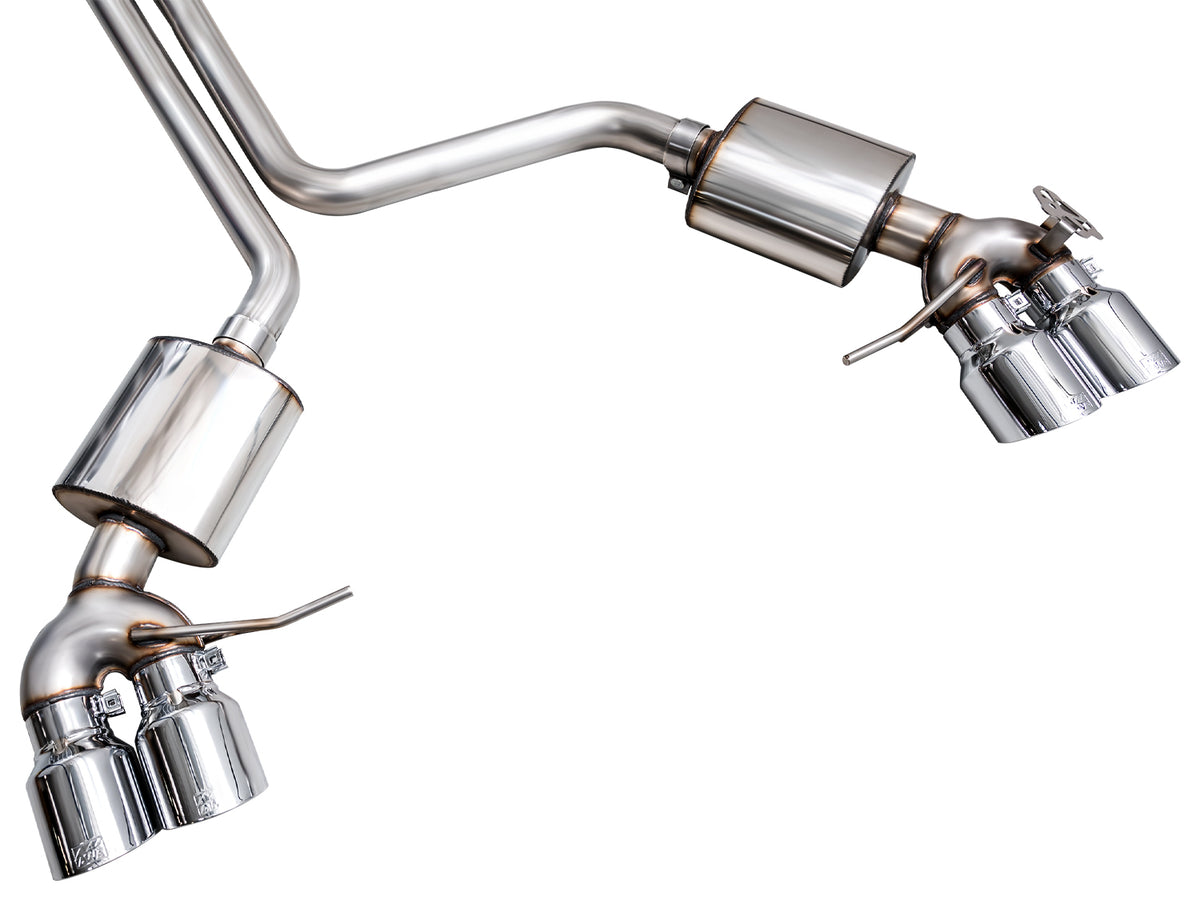 AWE Touring Edition Catback Exhaust for '22+ Porsche Macan 2.9TT - Chrome Silver Tips