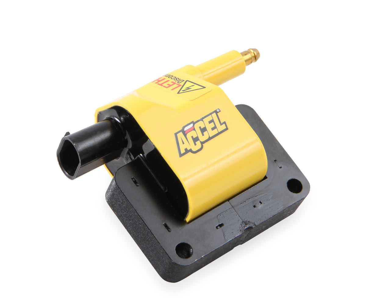 Ignition Coil- SuperCoil- Dodge/Jeep/Plymouth/Chrysler Remote-Yellow-Individual - This SuperCoil ignition coil fits Dodge Magnum Truck / Jeep 1990-2002