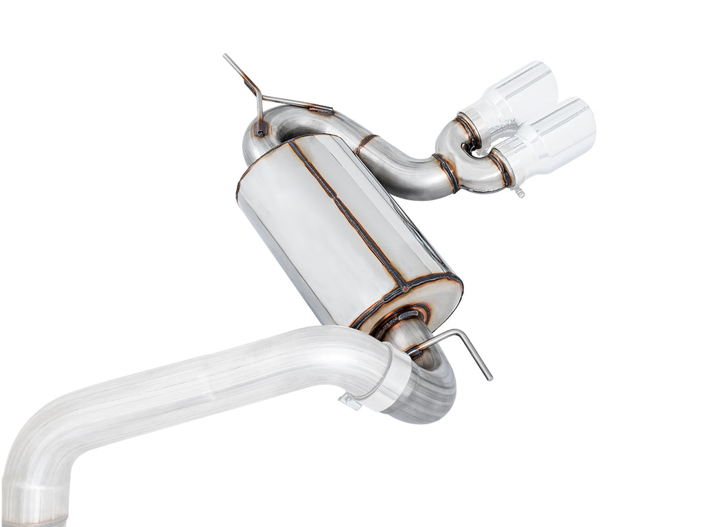AWE Touring Edition Cat-back Exhaust for Ford Focus ST - Resonated - Chrome Silver Tips