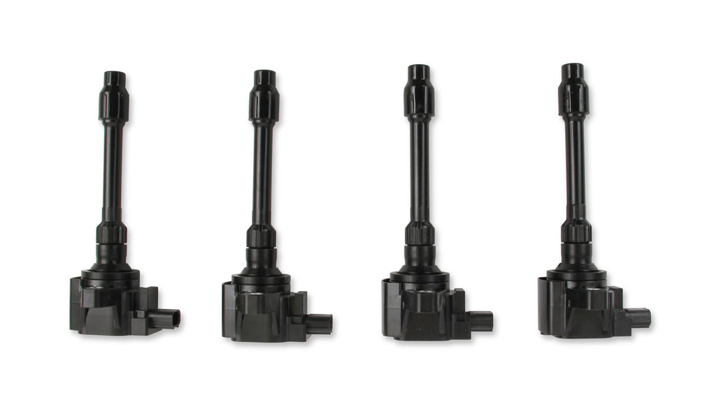 Ignition Coils - Honda 2.0L, 2.0L Turbo/ 1.5L 4-cylinder, Black, 4-Pack - Fits 2016 - 2020 Honda Civic 2.0L, 2.0L Turbo and 2015 - 2019 Honda Fit 1.5L, 4-cylinder engines.