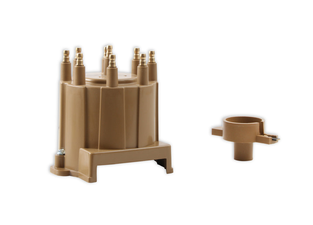 Distributor Cap & Rotor Kit - HEI Style - Tan - 1987-1993 Various GM - Screw Down Cap