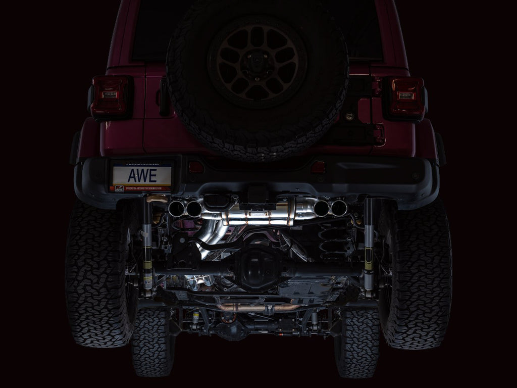 AWE SwitchPath Exhaust for Wrangler 392 - Quad BashGuards