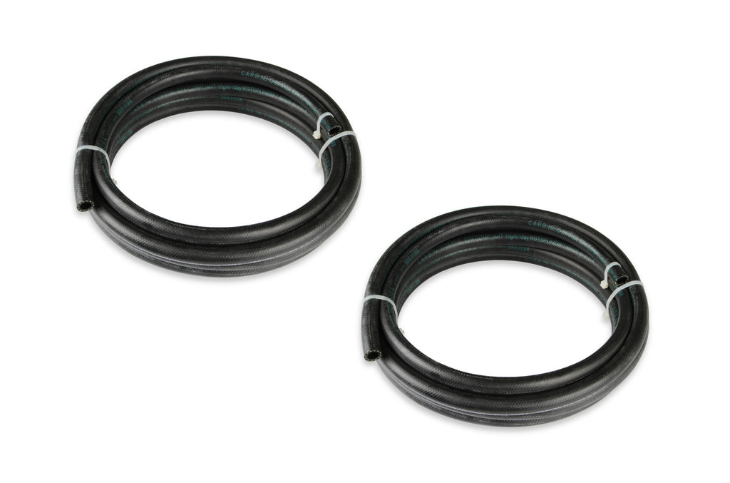 Fuel System Plumbing Kit w/ 40' of 3/8" Vapor Guard™ Fuel Hose, Electric Fuel Pump, Billet Fuel Filters, Bulkhead Fuel Fitting for Return Line to Tank, and Hardware.