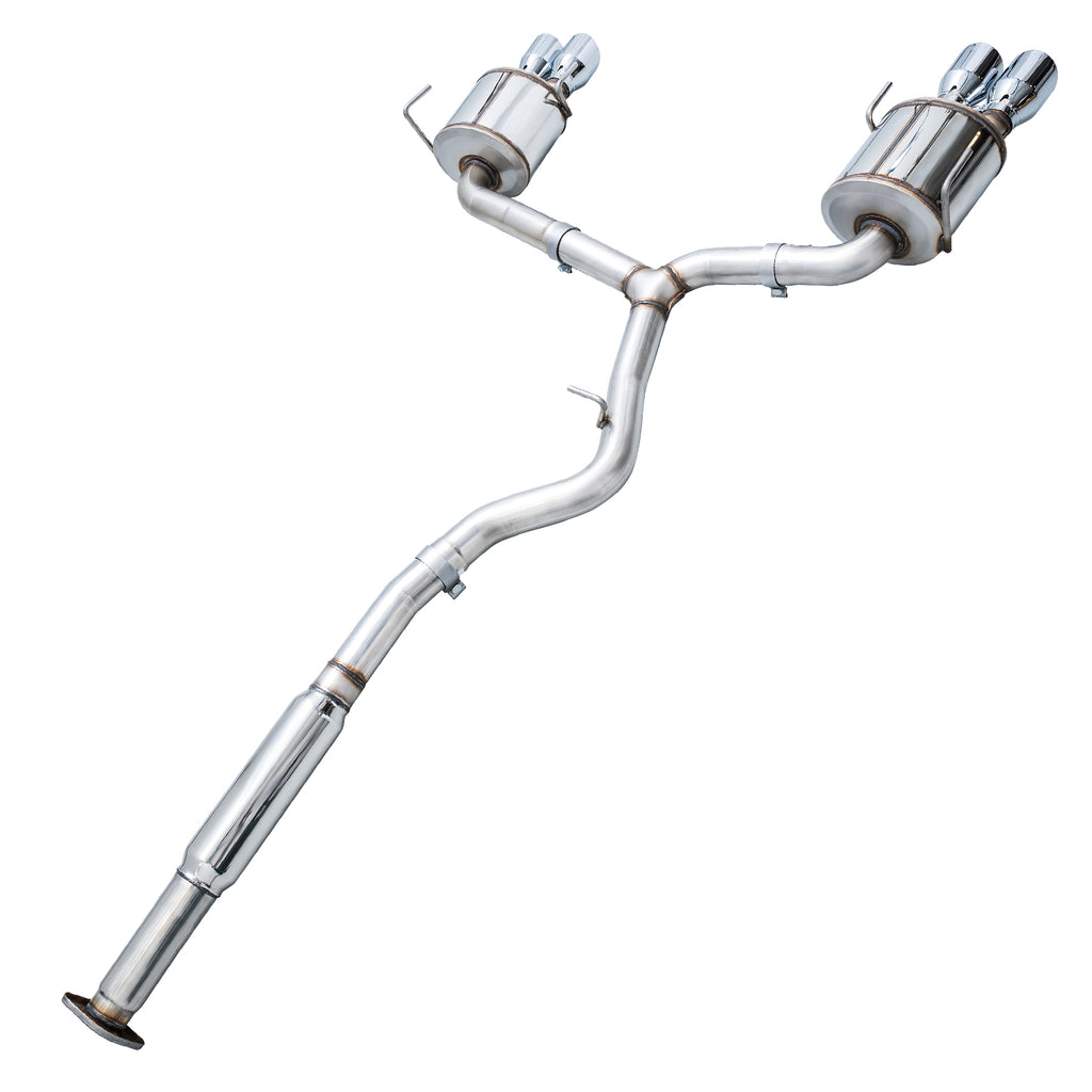 AWE Touring Edition Exhaust for VA STI / GV WRX / GV STI Sedan - 4" Chrome Silver Quad Tips