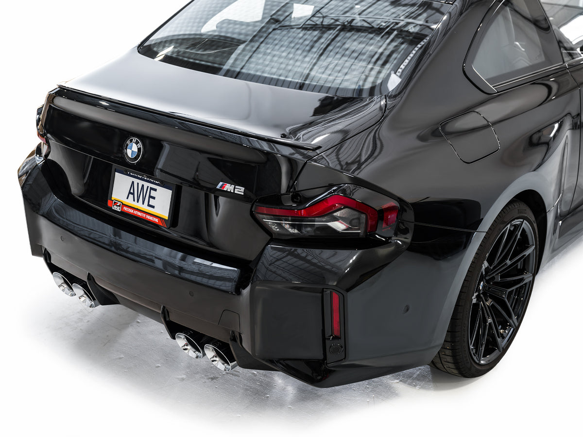 AWE Track Edition Exhaust for BMW G87 M2 - 4.5" Chrome Silver Tips