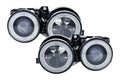BMW 3-series E30 2/4 door. Black Angel Eyes Headlight Set (1987-1991)