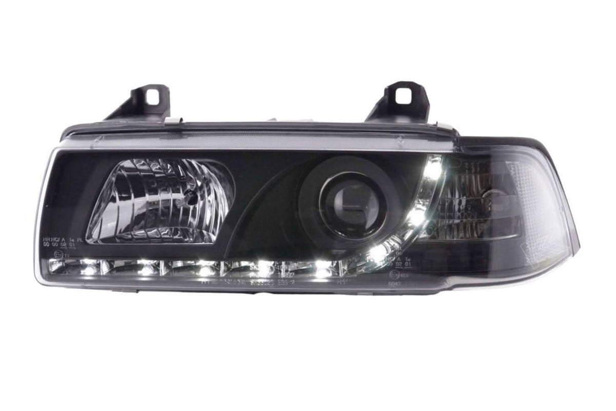 BMW 3-series E36 Coupe Black LED Headlights with Daytime Running Lights (1992-1999)