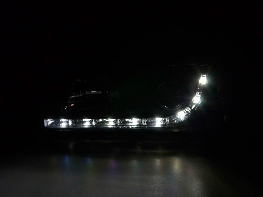 BMW 3-series E36 Coupe Black LED Headlights with Daytime Running Lights (1992-1999)