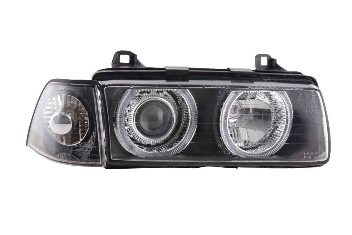 BMW 3-series E36 Coupe/Convertible Black Angel Eye Headlights (1992-1998)