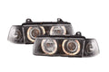 BMW 3 Series E36 Sedan Black Angel Eyes LED Headlights (1992 - 1998)