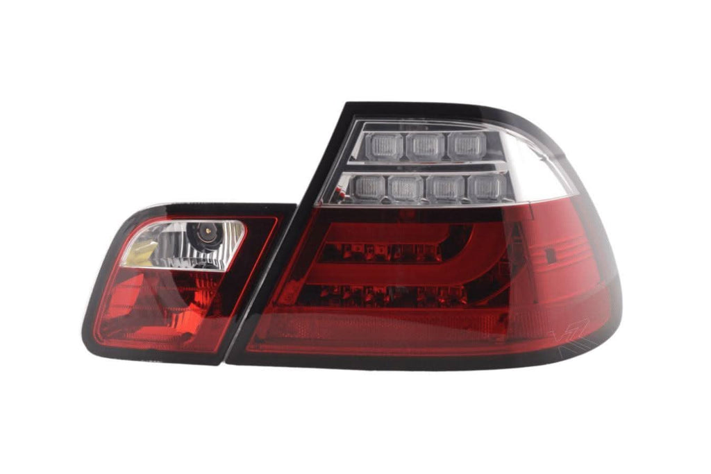 BMW 3-series E46 Coupe Red LED LightBar Taillights Set (2003-2007)