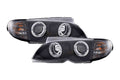 BMW 3-series E46 Sedan/Touring Black Angel Eyes Headlight Set (2002-2005)