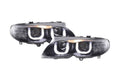 BMW 3-series E46 Sedan/Touring Black "U Eye"  Headlights (2002-2005)