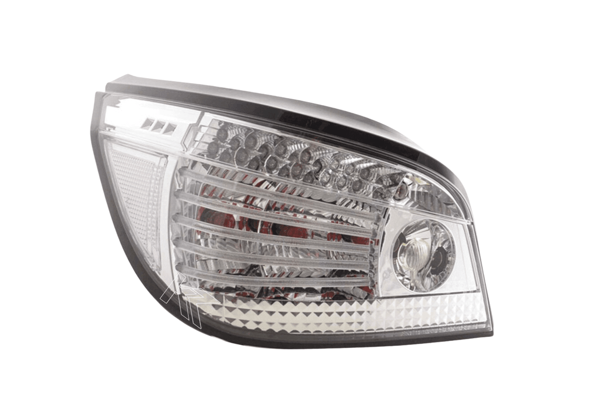 BMW 5-series E60 Sedan Chrome Clear LED Taillights Set (2004-2007)