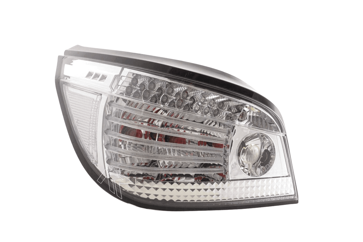 BMW 5-series E60 Sedan Chrome Clear LED Taillights Set (2007-2009)