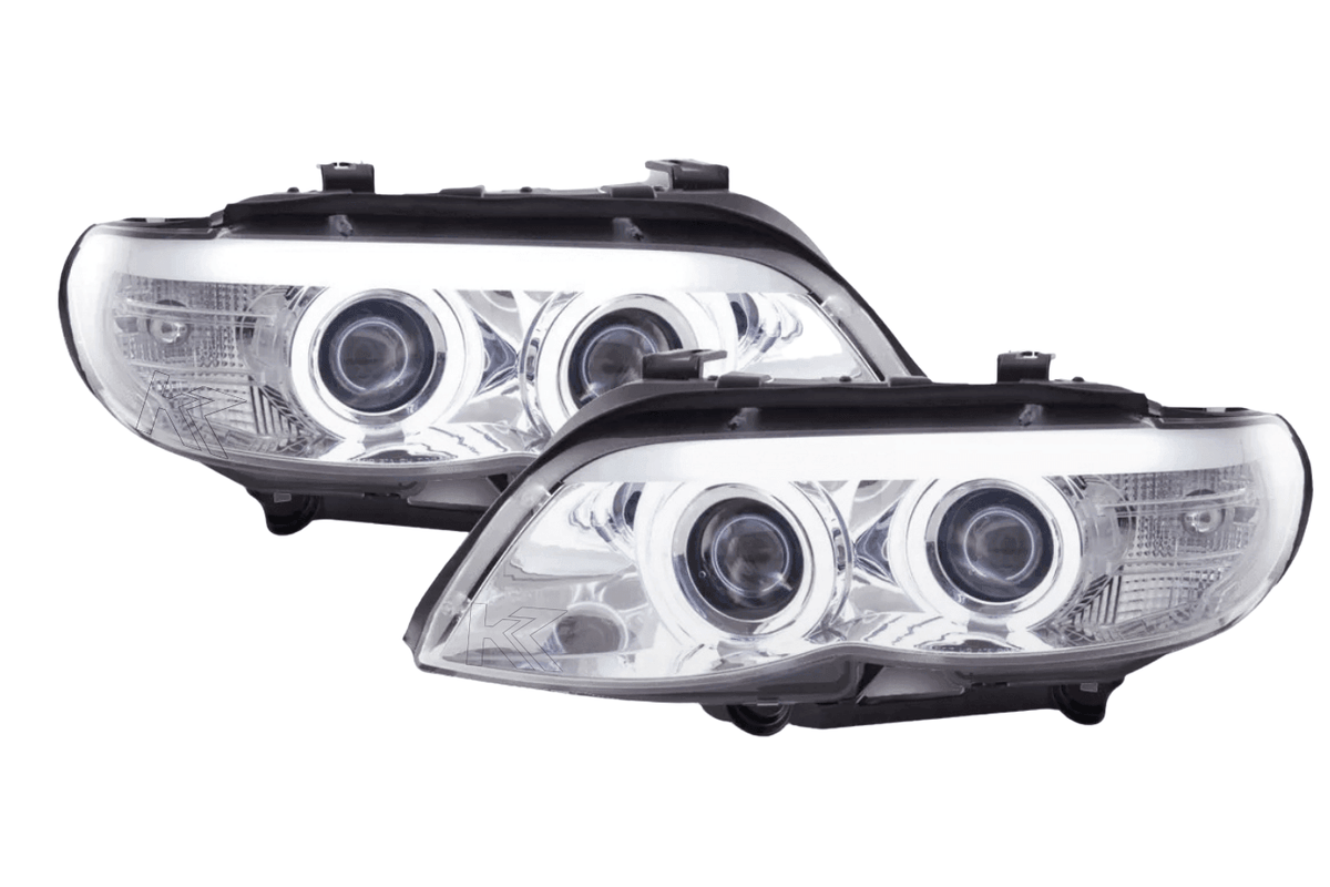 BMW X5 E53 CCFL Chrome Angel Eyes LED Headlights (2003-2006)