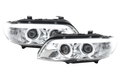BMW X5 E53 Chrome Angel Eye LED Head Lights (2003-2006)