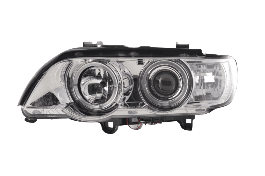 BMW X5 E53 Chrome Angel Eyes LED Headlight Set (1998-2002)