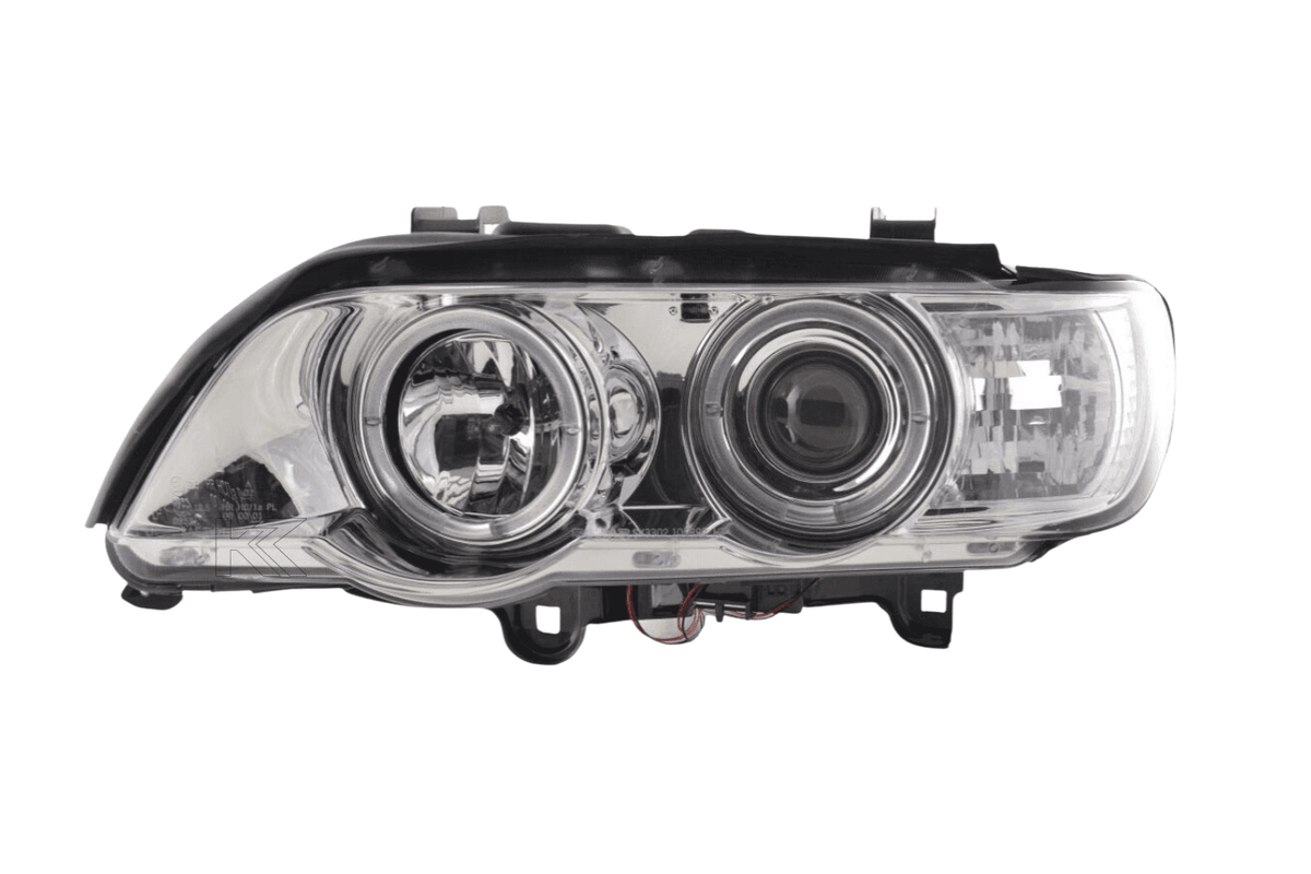 BMW X5 E53 Chrome Angel Eyes LED Headlight Set (1998-2002)
