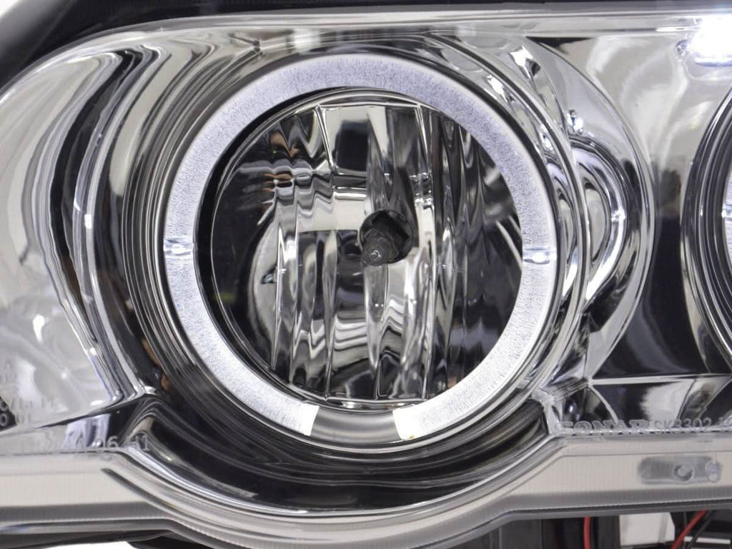 BMW X5 E53 Chrome Angel Eyes LED Headlight Set (1998-2002)