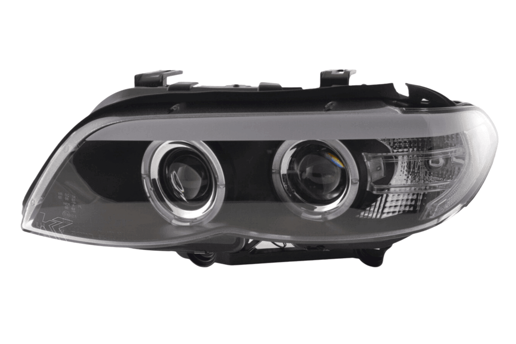 BMW X5 E53 Xenon Black Angel Eye LED Headlights (2003-2006)