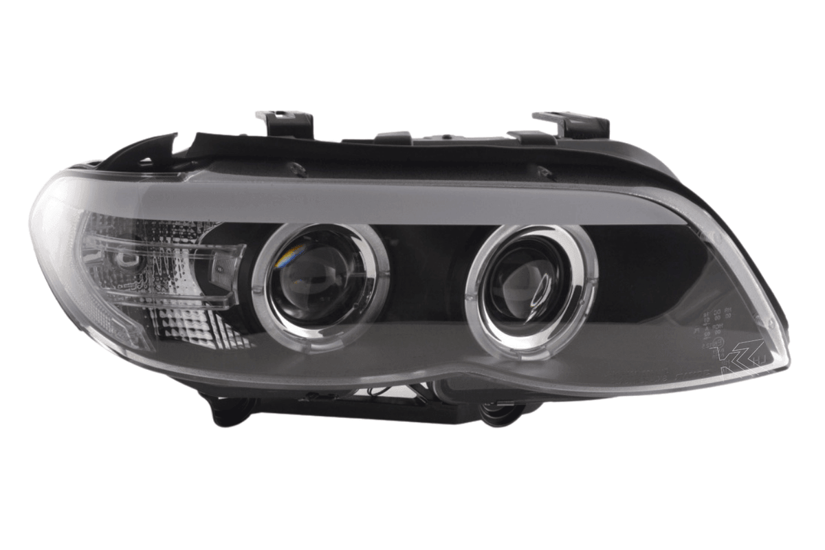 BMW X5 E53 Xenon Black Angel Eye LED Headlights (2003-2006)