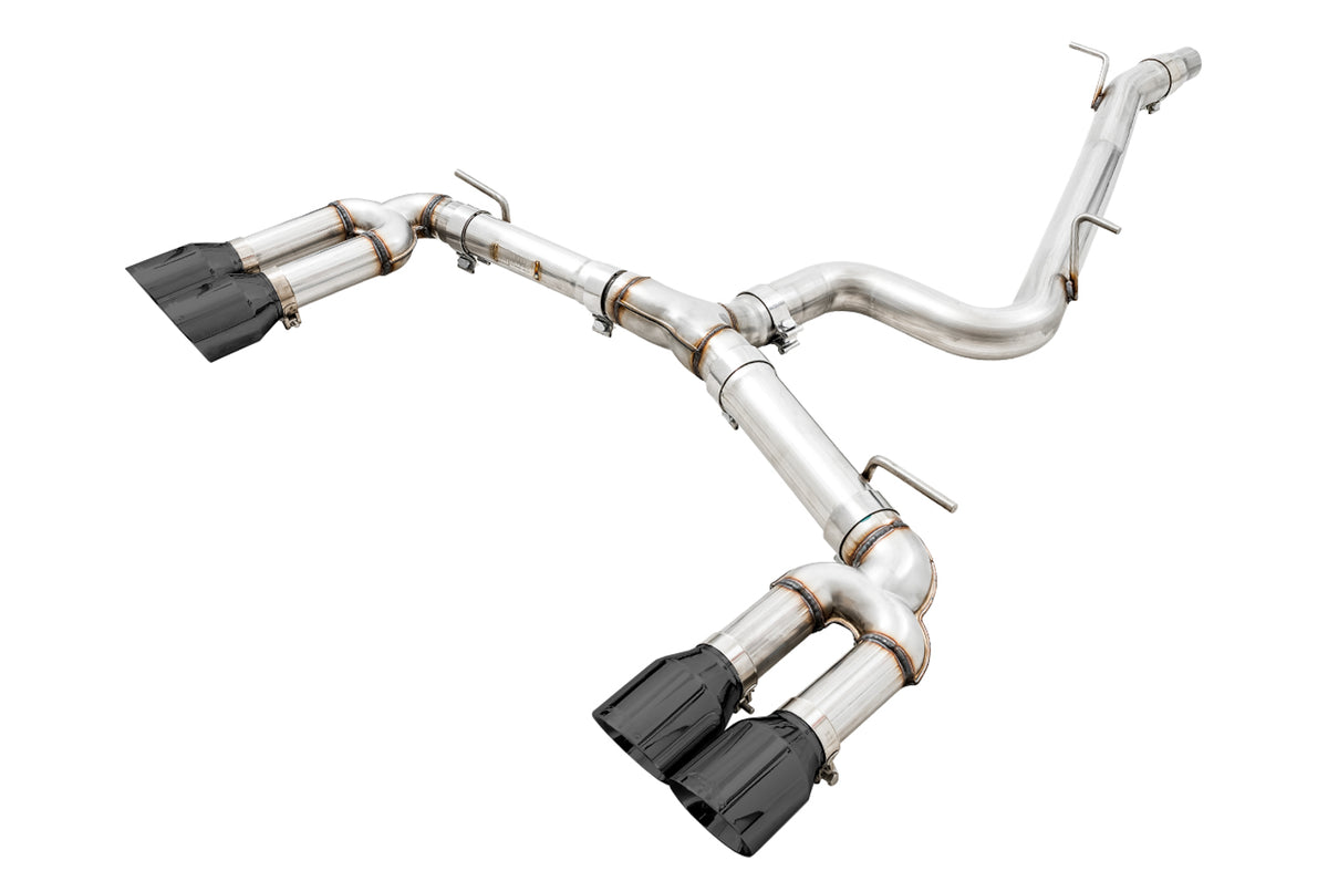 AWE Track Edition Exhaust for Audi 8V S3 - 4" Diamond Black Tips