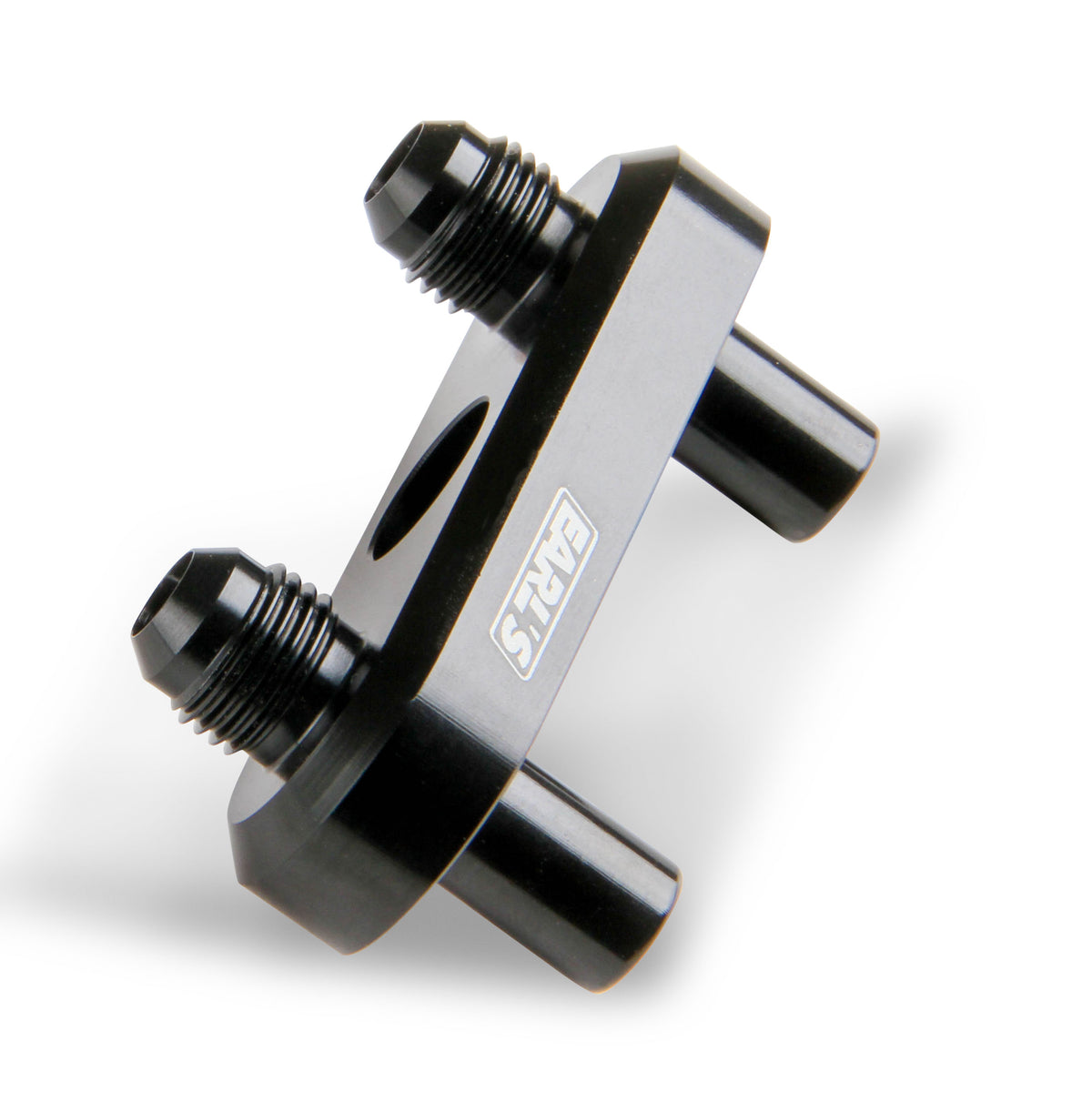 Fits GM 6L80E, 6L90E, and 8L90E Transmissions, -6 AN Male Flares, Black Anodized Finish